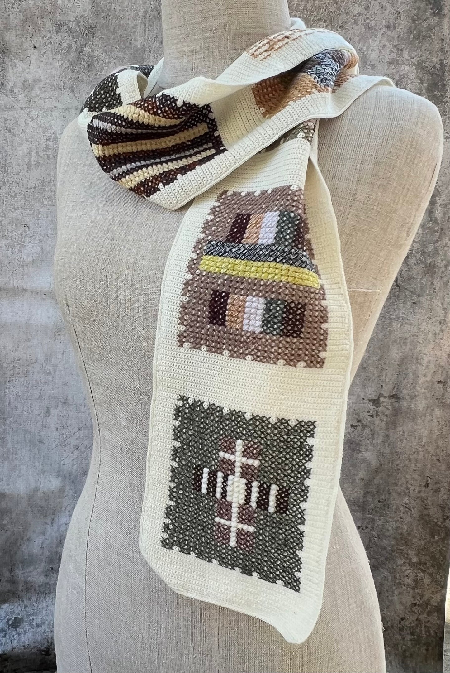 Folk Square Scarf