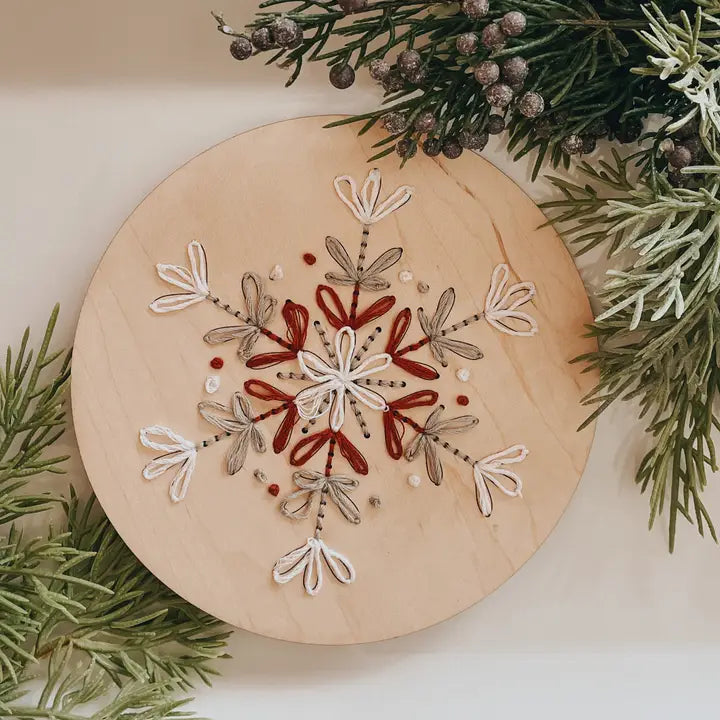 Loopy Snowflake Ornament - Embroidery Kit