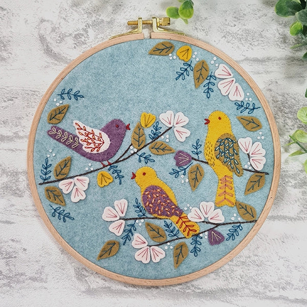 Dawn Chorus - Appliqué Hoop Craft Kit