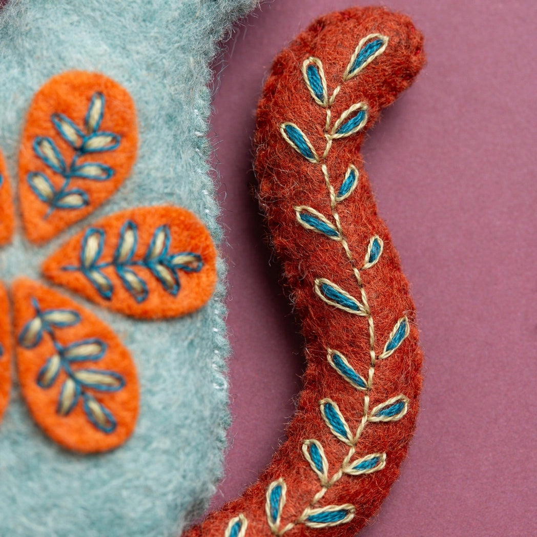 Folk Cat - Felt Craft Mini Kit