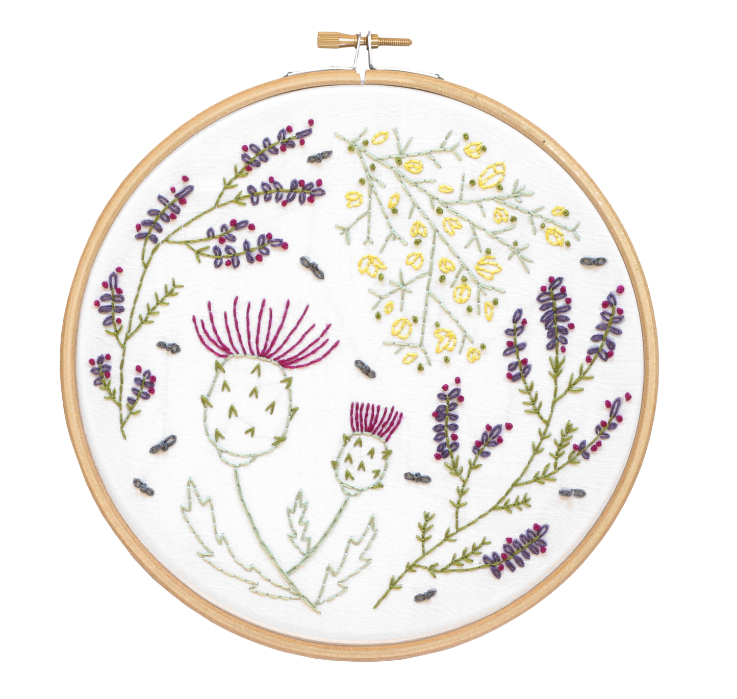 Highland Heathers - Embroidery Kit