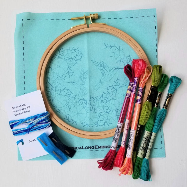 Summer Hummingbird - Embroidery Kit