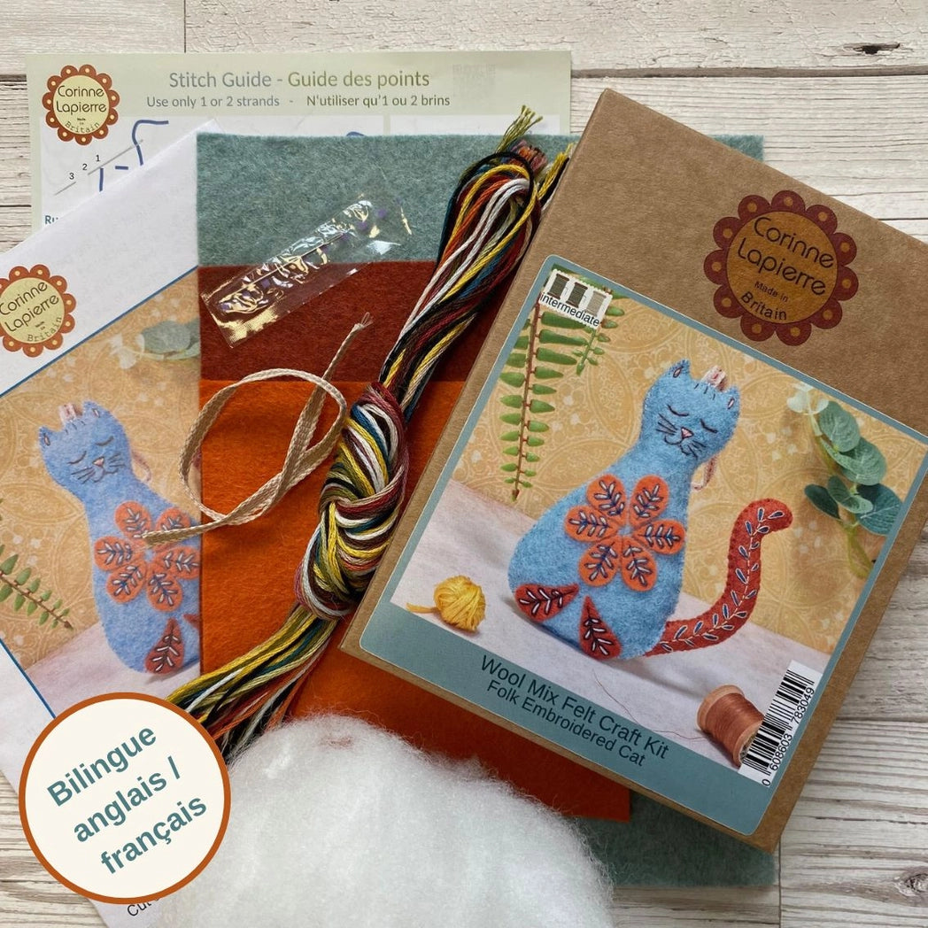Folk Cat - Felt Craft Mini Kit