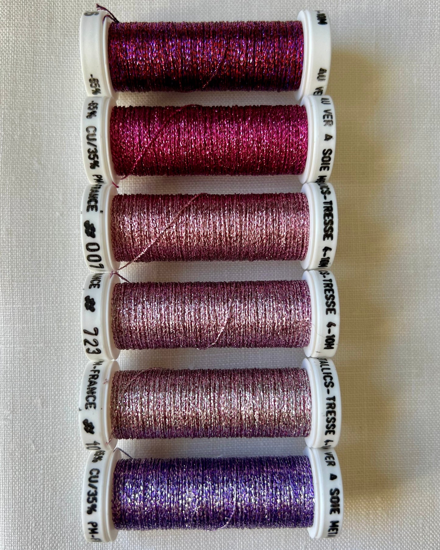 Metallic Thread Set - Pink