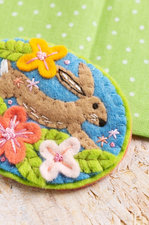 Hare Felt Craft Brooch Kit