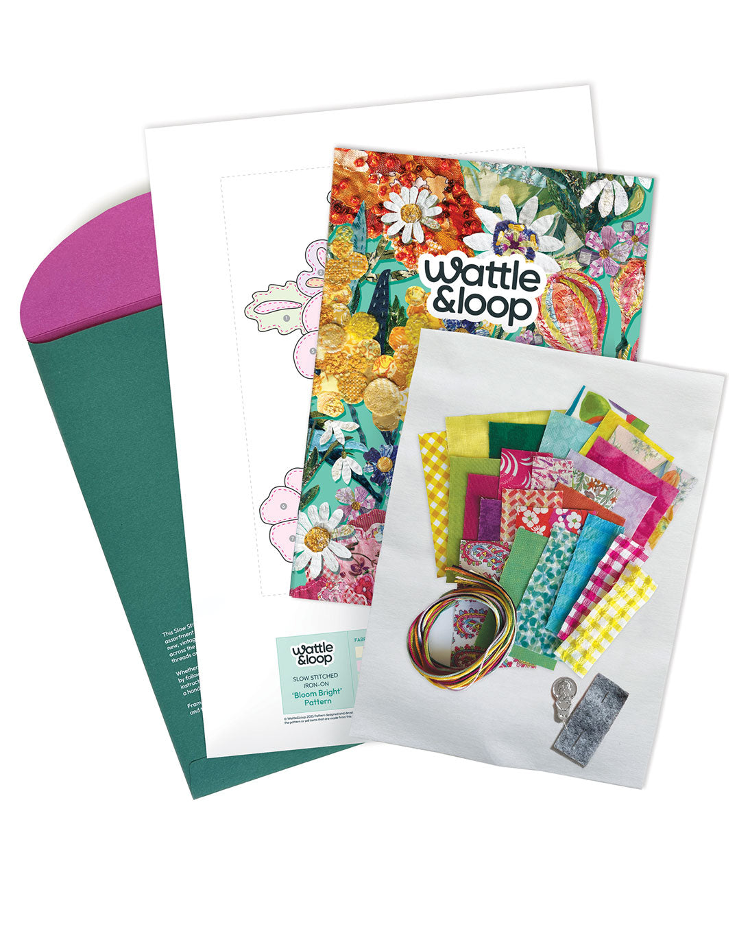 Bloom Bright Slow-Stitch Iron-On