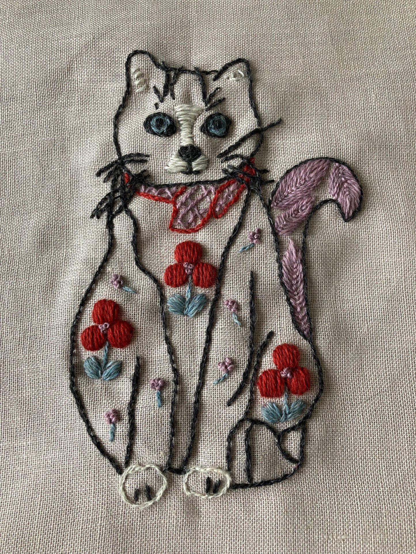 Black Cat - Embroidery Kit