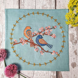 Printed Linen Embroidery Kit Birds & Blossoms Printed Linen Embroidery Kit Birds & Blossoms