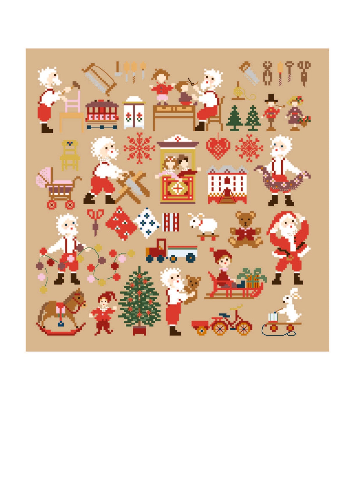 Santa's Workshop - Cross Stitch Chart