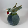Bird with Strawberry on Ball Pincushion Bird with Strawberry on Ball Pincushion