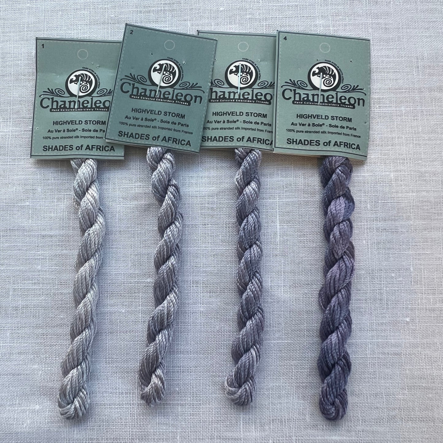 Grey/Purple "Shades of Africa" Silk Pack