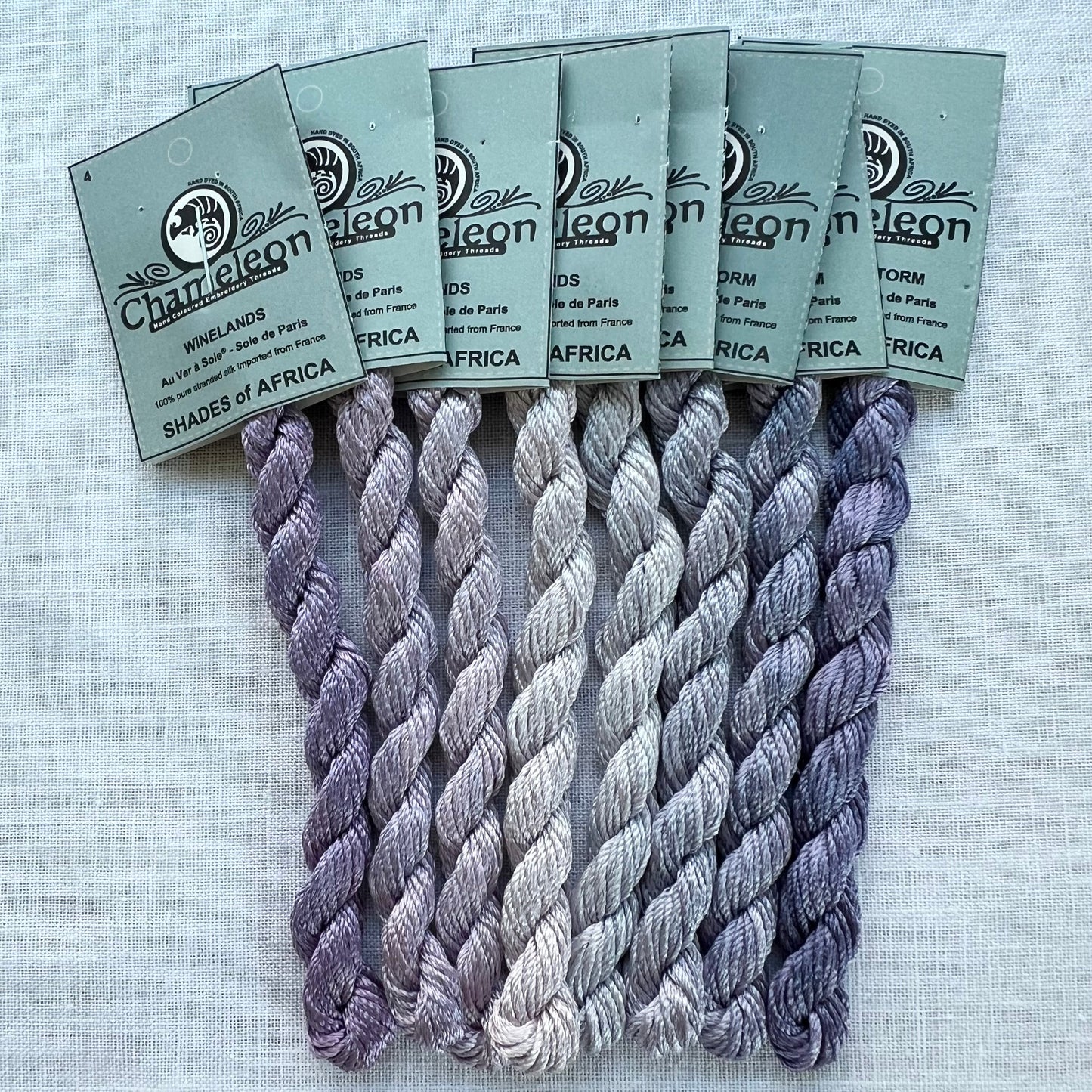 Purple "Shades of Africa" Silk Pack