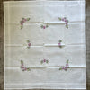 Violet Cross Stitch Table Topper Violet Cross Stitch Table Topper