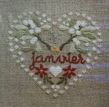 Rouge du Rhin - Months of the Year - Cross stitch charts - January Rouge du Rhin - Months of the Year - Cross stitch charts - January