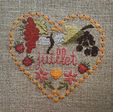 Rouge du Rhin - Months of the Year - Cross stitch charts - July