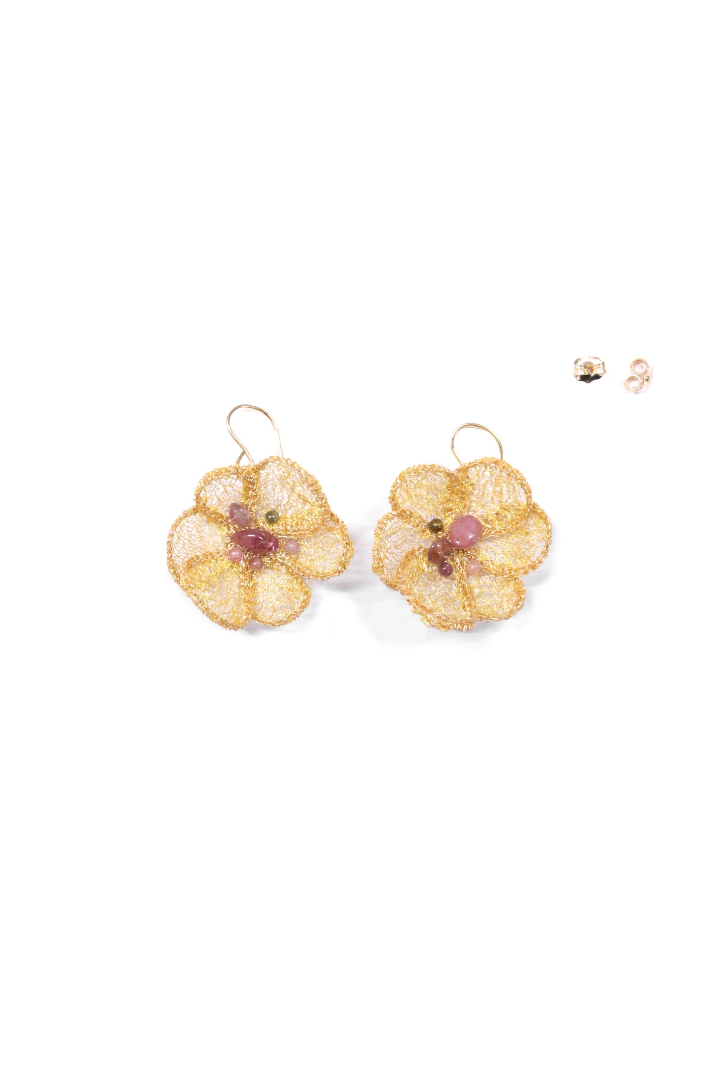 Pink Hana Pendant Earrings