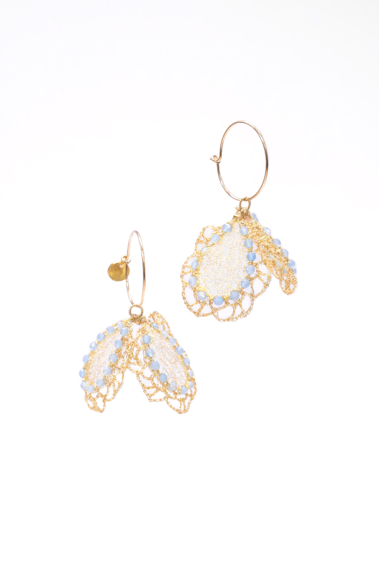 Light Blue Butterfly Earrings
