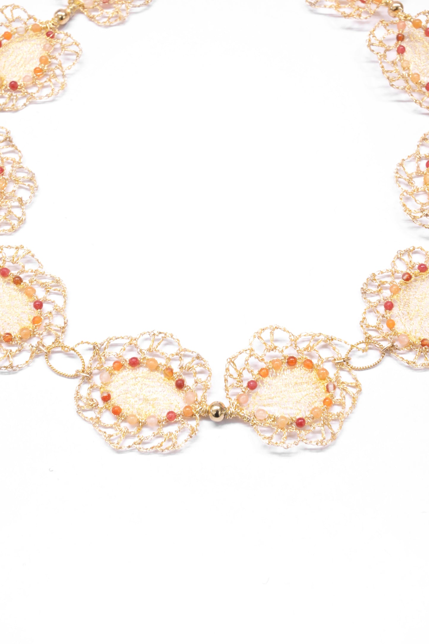 Orange Dancing Butterfly Necklace