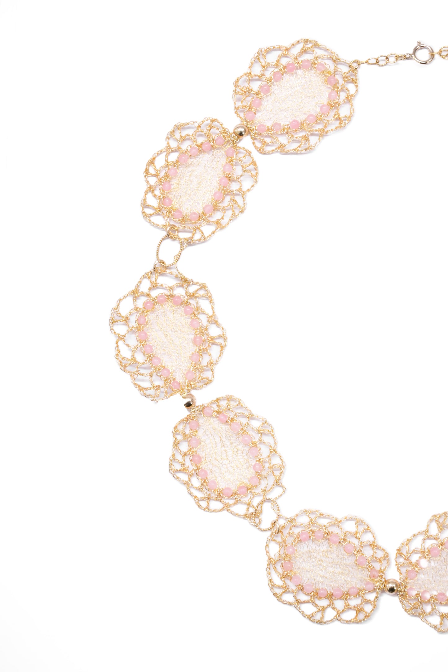 Pink Dancing Butterfly Necklace