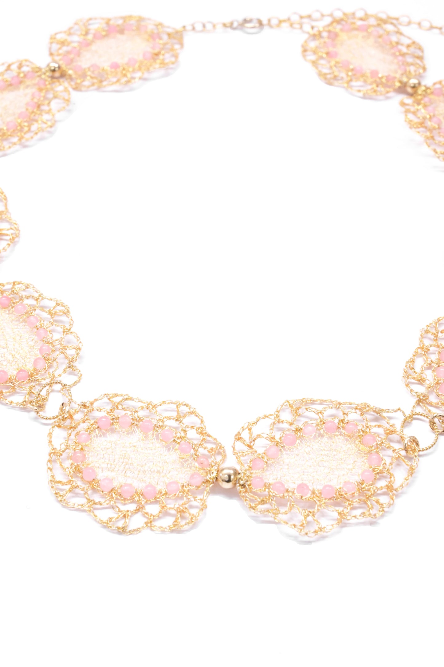 Pink Dancing Butterfly Necklace