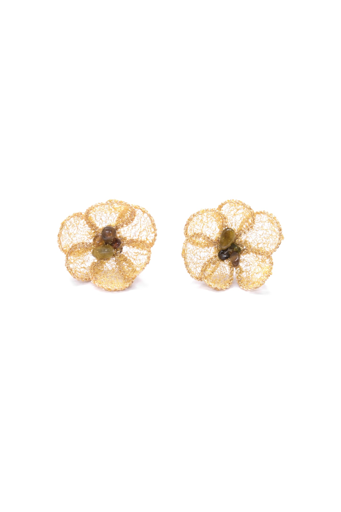 Green Hana Stud Earrings