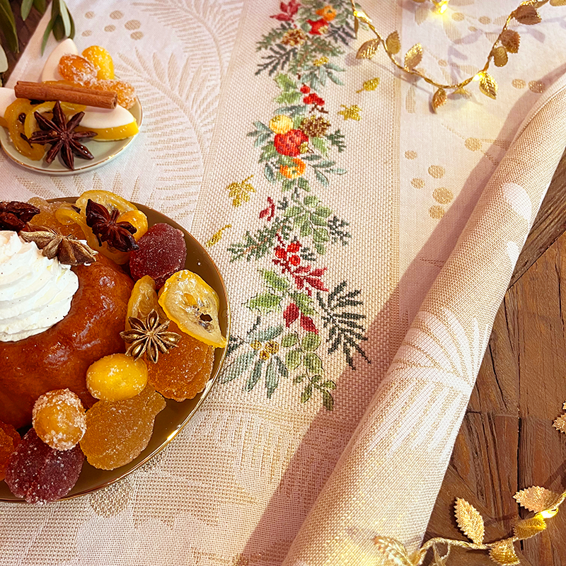 Festive Elegance - Table Runner