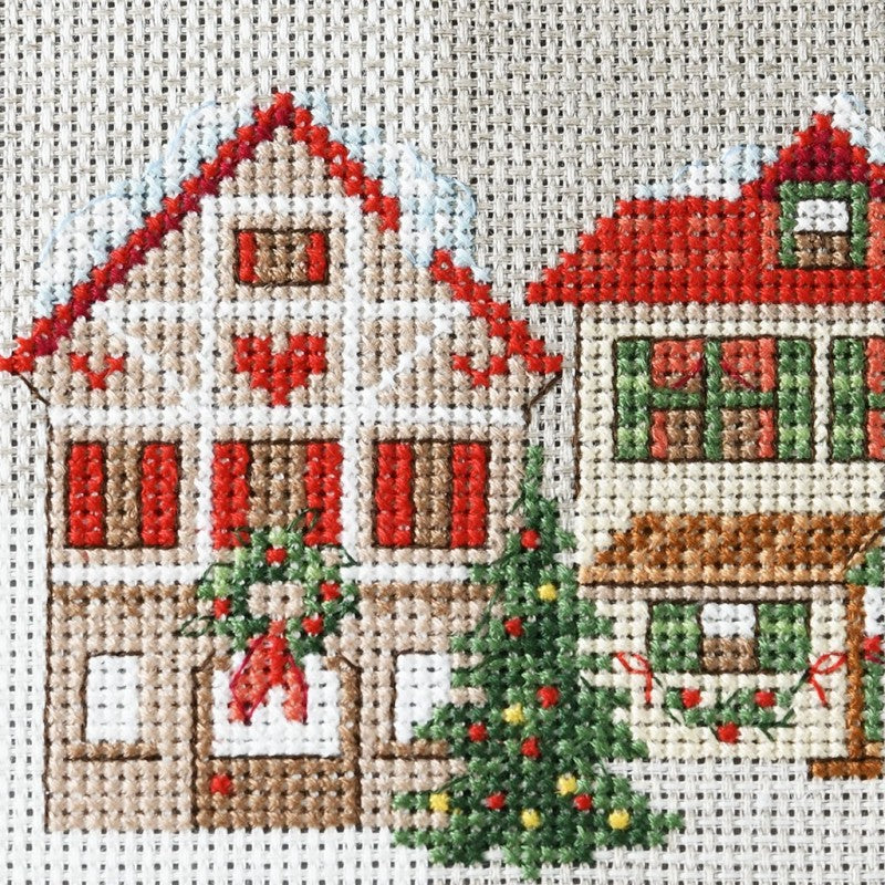 Christmas Images - Linen Tea Towel