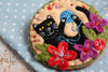 Black Cat Felt Craft Brooch Kit Black Cat Felt Craft Brooch Kit