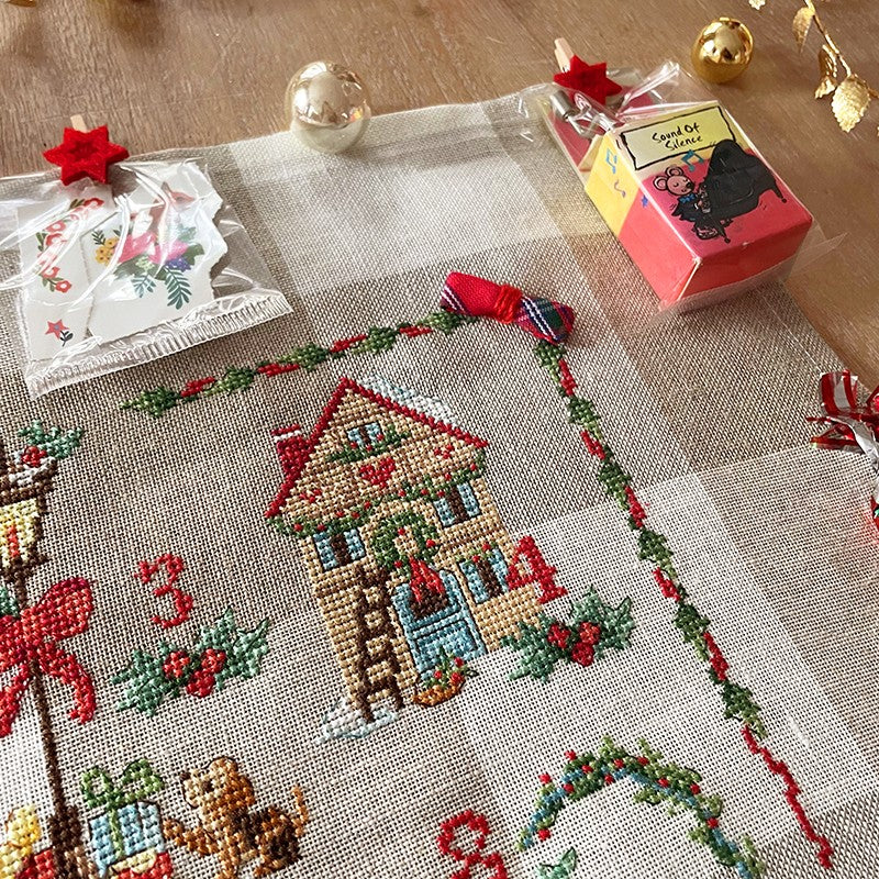 Advent Calendar - Linen Tea Towel