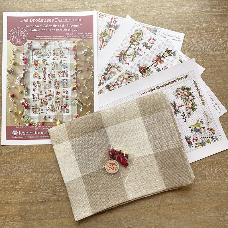 Advent Calendar - Linen Tea Towel