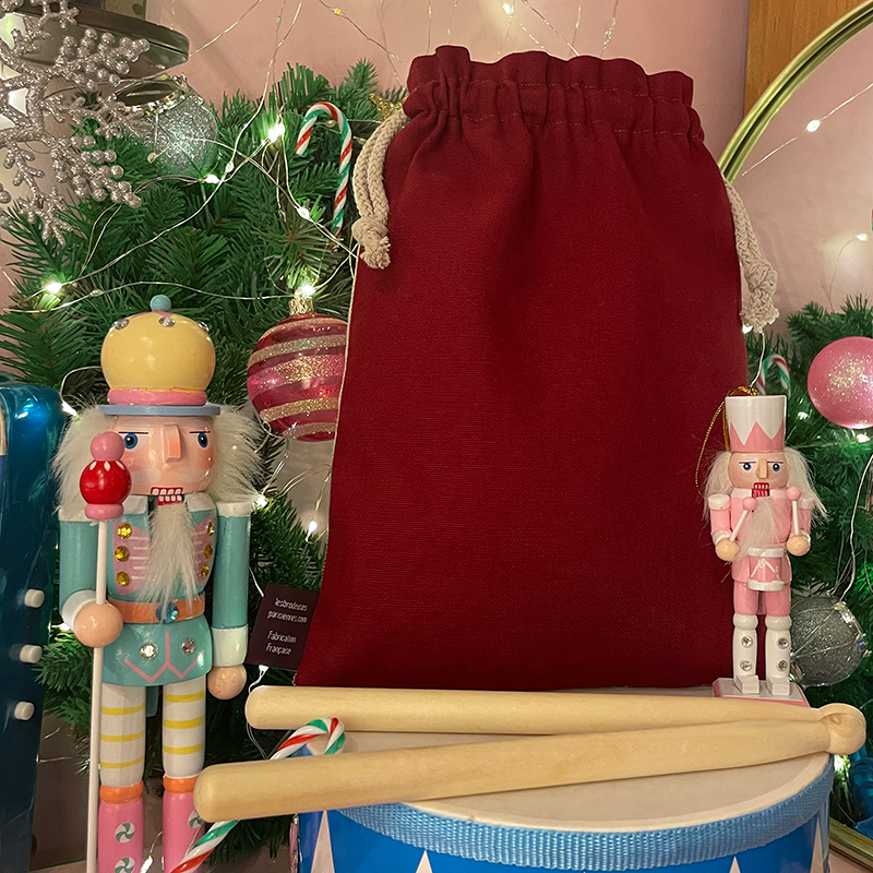"Nutcracker" Linen Drawstring Pouch