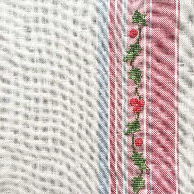 Christmas Family - Linen Tea Towel