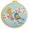 Printed Linen Embroidery Kit Birds & Blossoms Printed Linen Embroidery Kit Birds & Blossoms