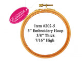 Edmunds Beech Embroidery Hoop - 5 inches