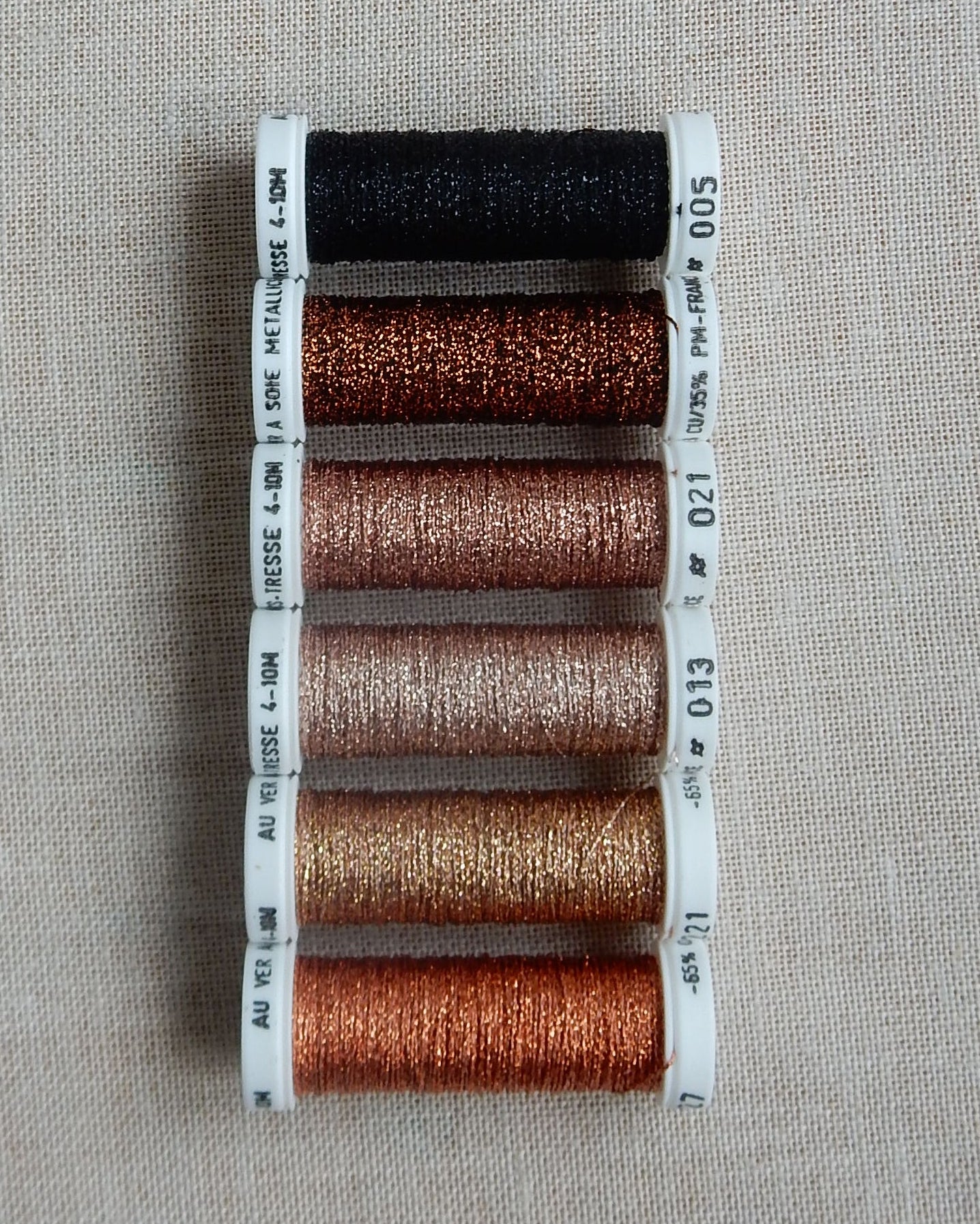 Metallic Thread Set - Copper