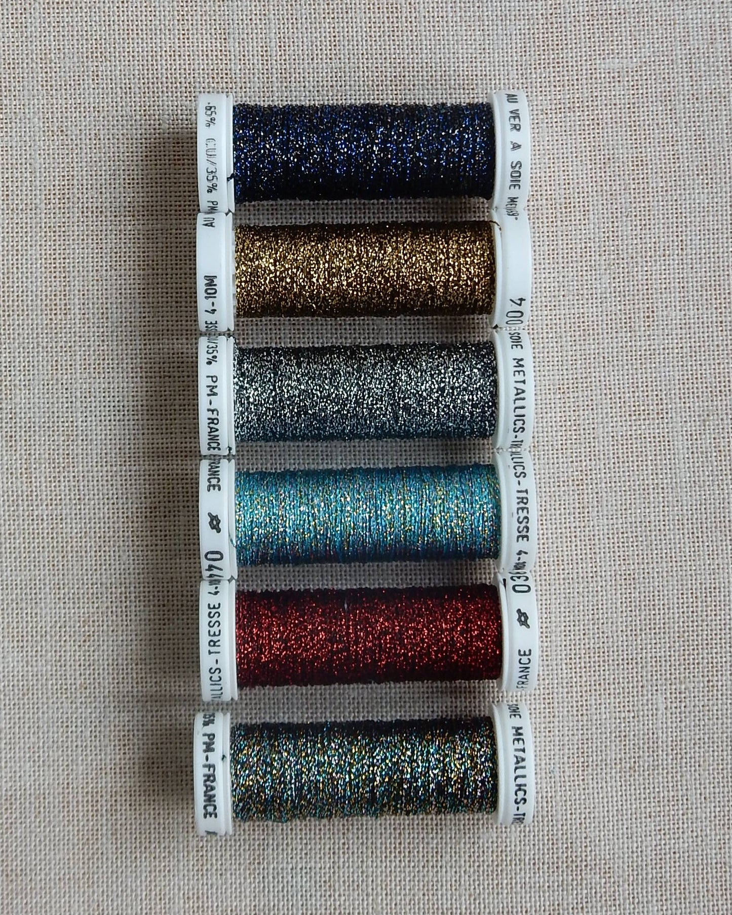 Metallic Thread Set- Mixed Dark #4