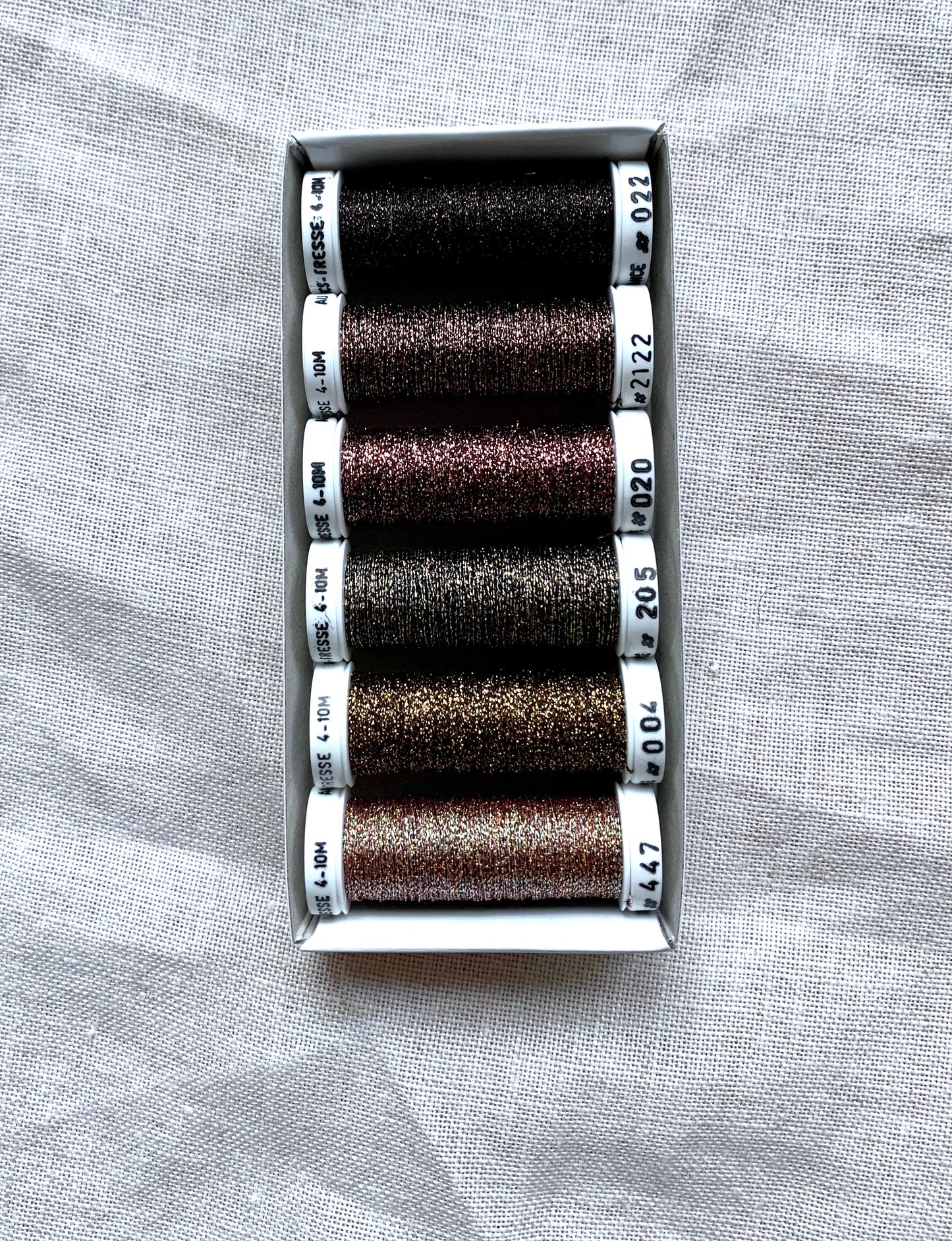 Metallic Thread Set - Chocolate