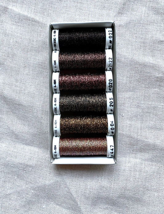 Metallic Thread Set - Chocolate