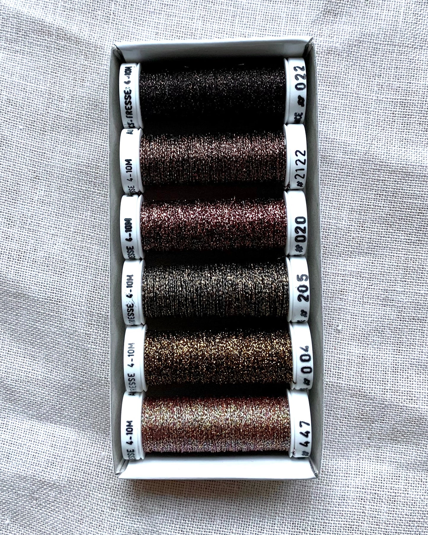 Metallic Thread Set - Chocolate