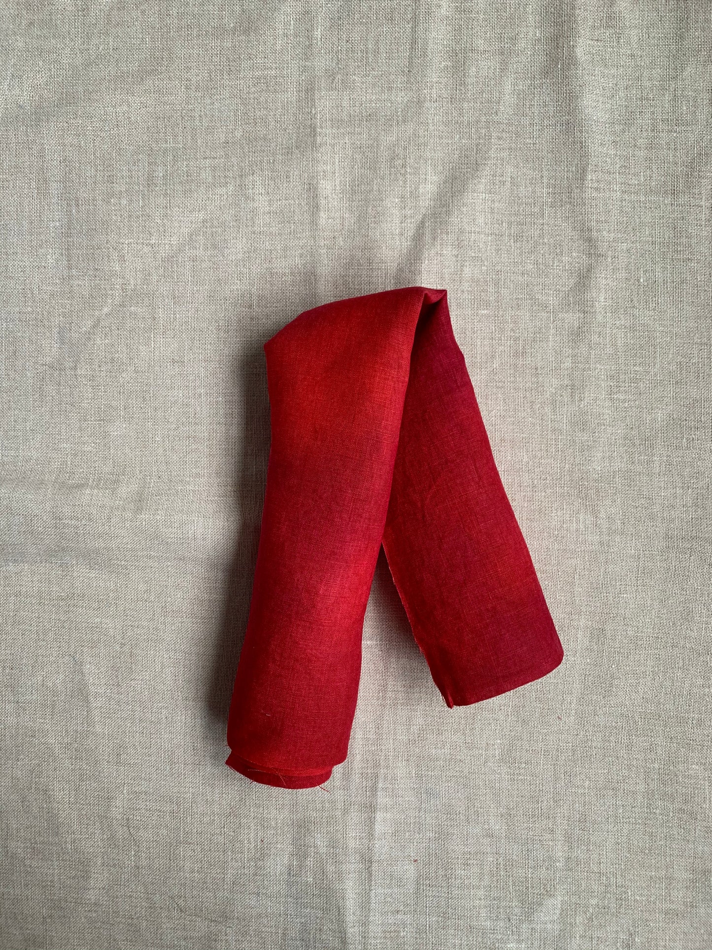 Hand Dyed Linen - Wild Poppy