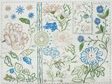 Jardin de fleurs linen/cotton embroidery sampler Jardin de fleurs linen/cotton embroidery sampler