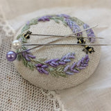 "Lavender and Bees" Needleminder Kit "Lavender and Bees" Needleminder Kit