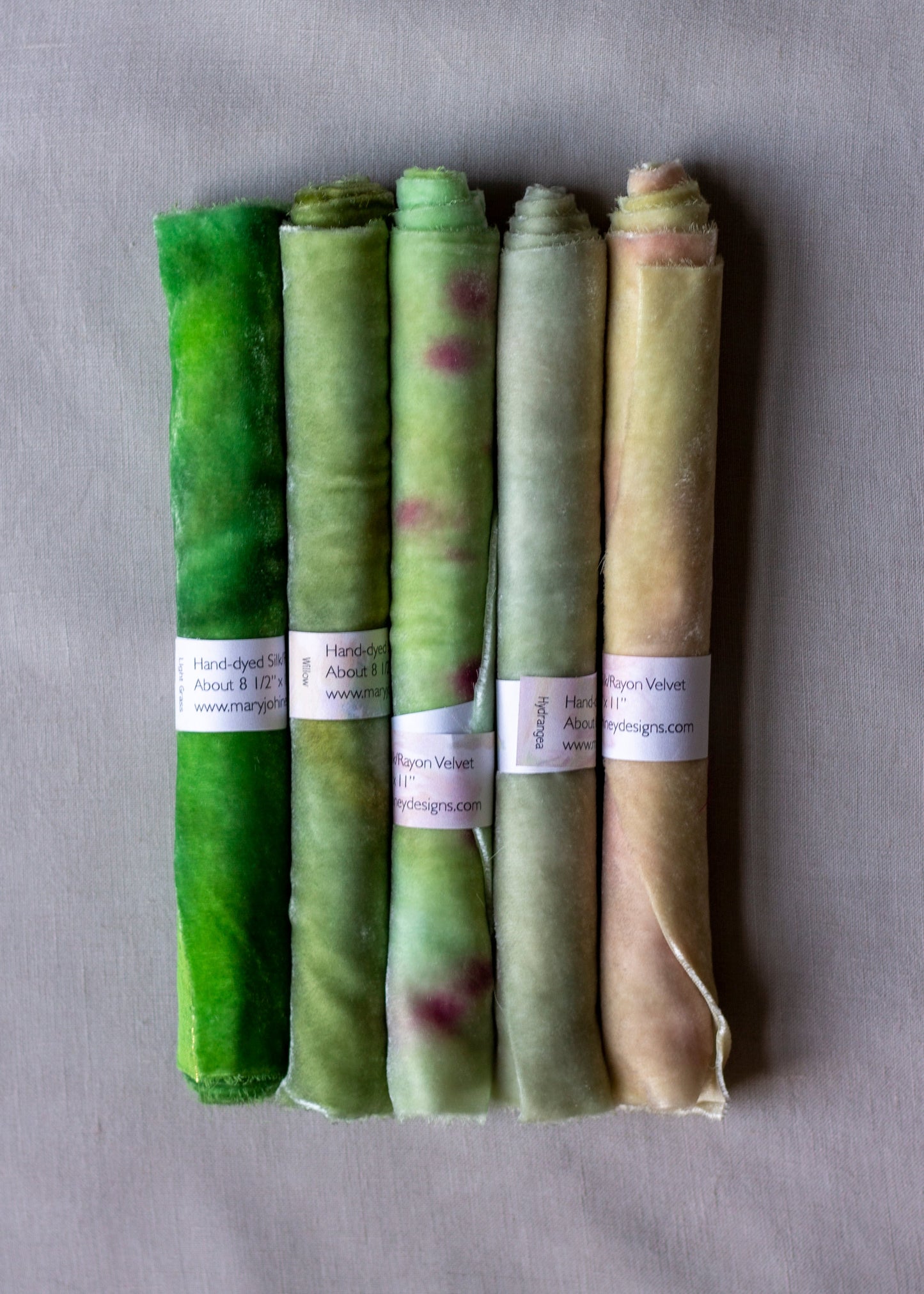 Velvet Collection - Pale Greens