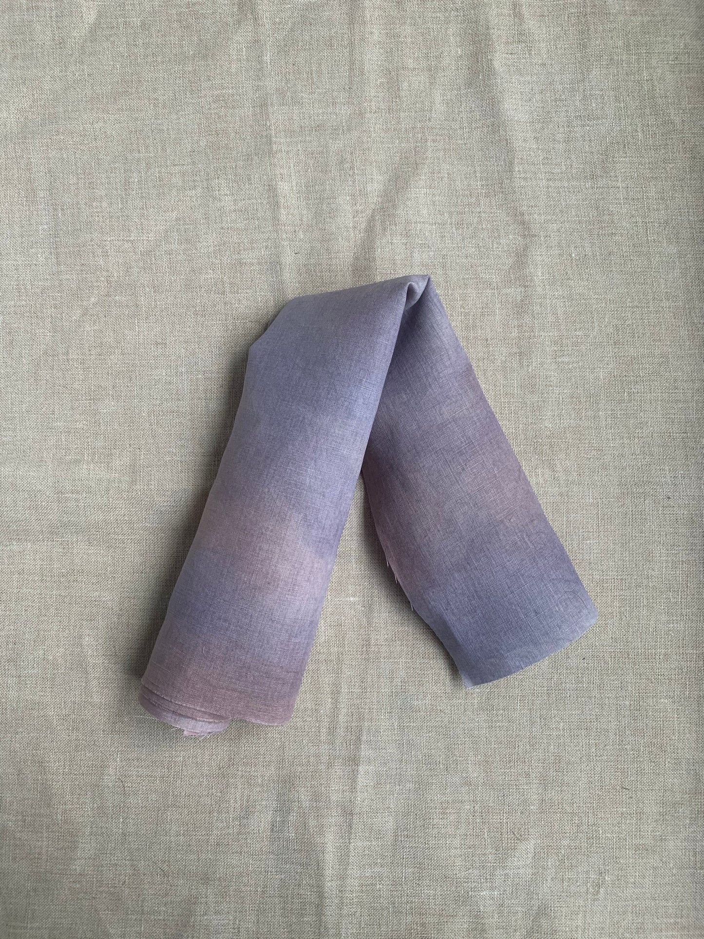 Hand Dyed Linen - Opal Mauve