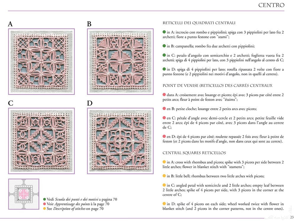 Il Reticello Book #7 Reticello - Sheets, Samplers in Punto Antico