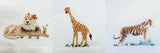 Three Miniature Safari Animals - Collection 1 Three Miniature Safari Animals - Collection 1