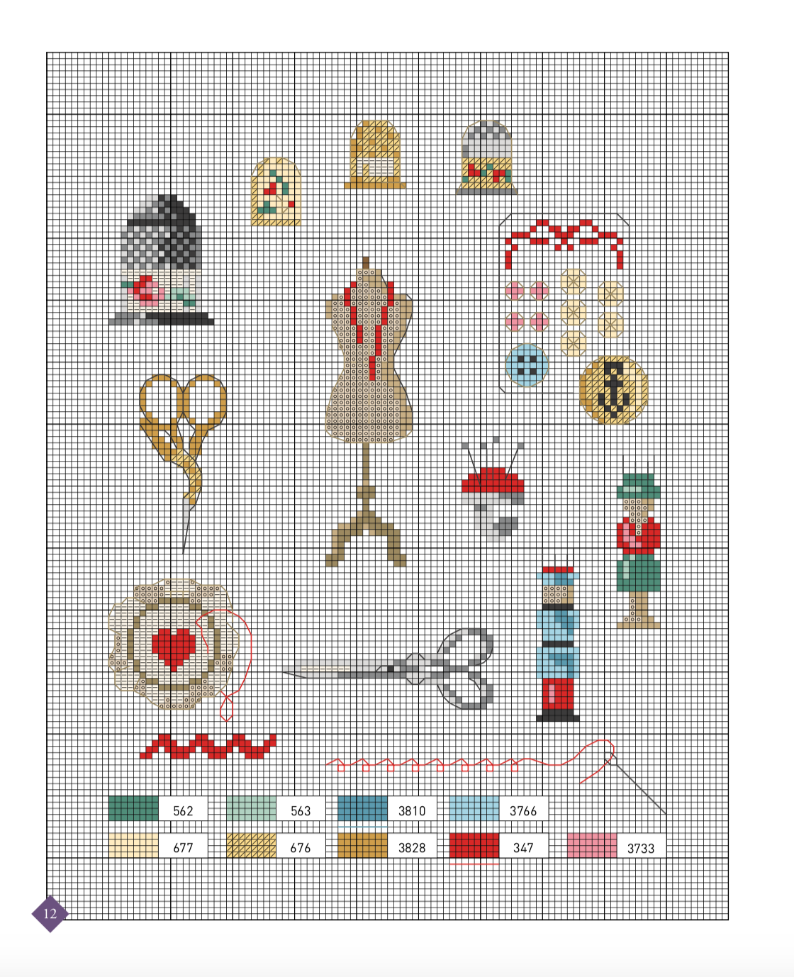 Retro Cross Stitch by Véronique Enginger