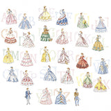 "Crinoline" Alphabet Chart "Crinoline" Alphabet Chart