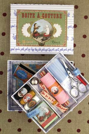 Stocked Sewing Box - Cat and Dog