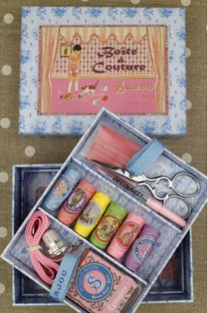 Stocked Sewing Box - Girl and Cat